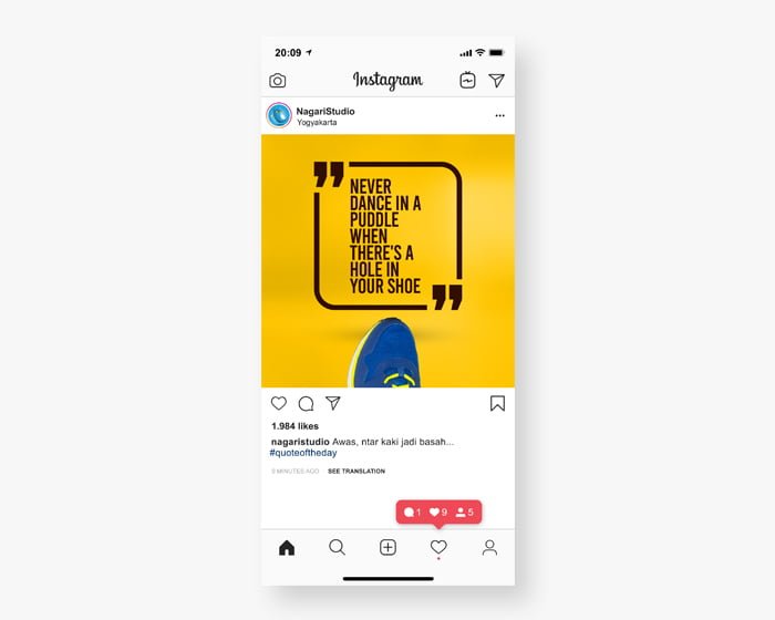 quote dari produk online - 18 Ide Feed Instagram Hanya Bermodal 1 Foto Produk (gratis Template)